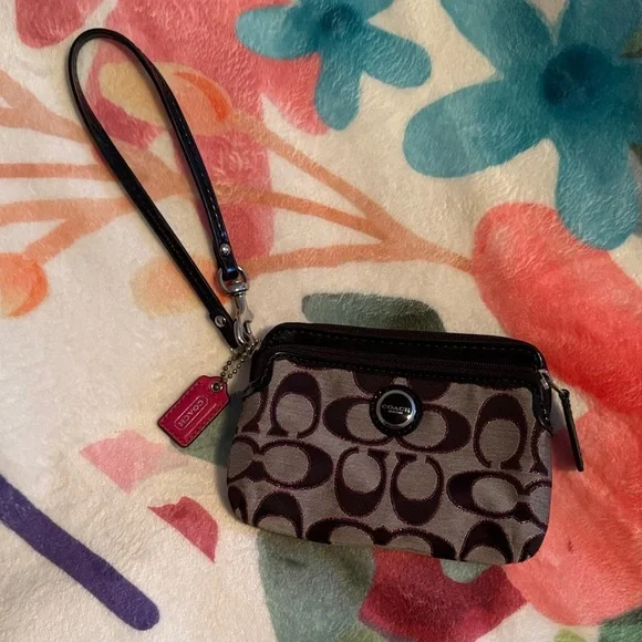 Coach Signature Gray, Black, and Pink Glitter Women's Bag Set - Picture 2 of 16